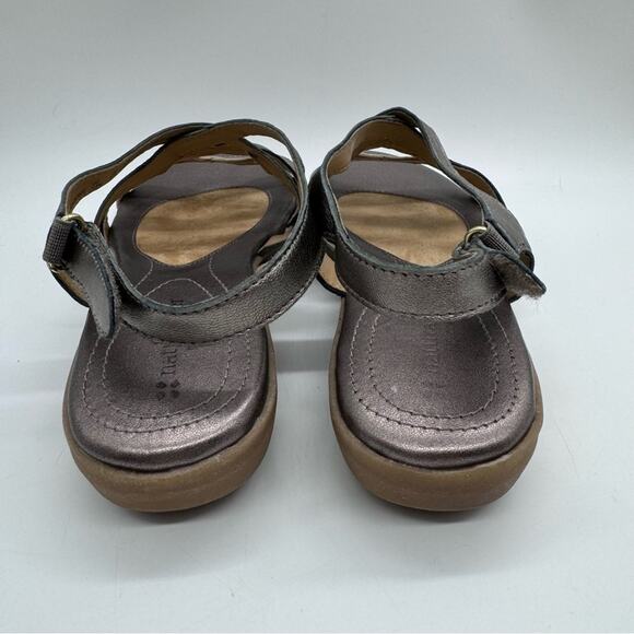 Naturalizer Cadence Metallic Strappy Sandal Bronze/Platinum 7.5 Comfort Office - Picture 8 of 12
